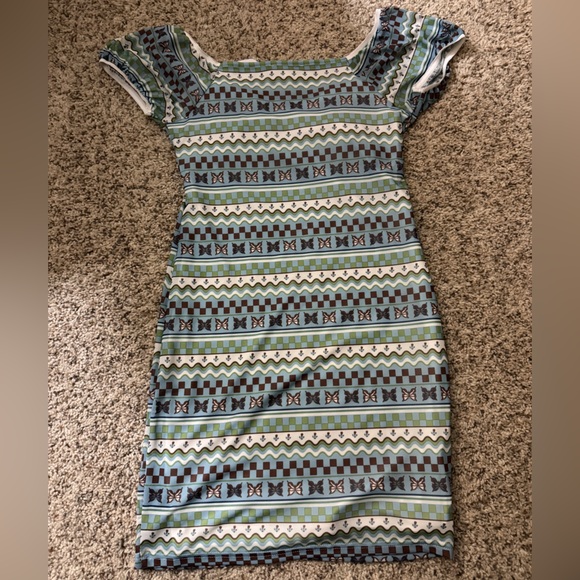 NWT// Pacsun, LA hearts, patterned bodycon dress - Picture 4 of 5